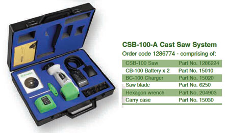 De Soutter Medical CSB-100 CleanCast Cordless Battery Powered Cast Saw